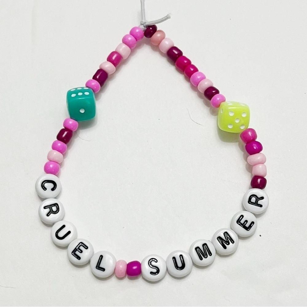 Taylor Swift Friendship Bracelet Eras Tour Cruel Summer Lover with Charm